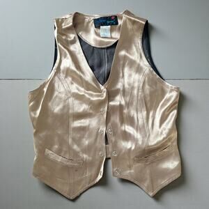 TRIPP NYC Gold Silky Vest Cosplay Small